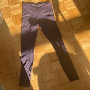 purple lululemon leggings with pockets!